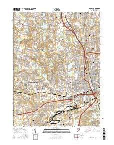 Canton West Ohio Current topographic map, 1:24000 scale, 7.5 X 7.5 Minute, Year 2016