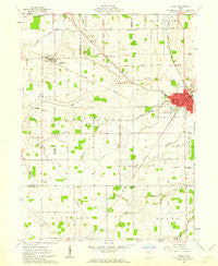 Carey Ohio Historical topographic map, 1:24000 scale, 7.5 X 7.5 Minute, Year 1961