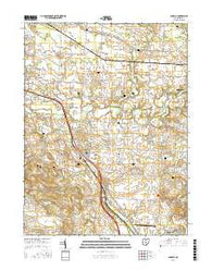 Carroll Ohio Current topographic map, 1:24000 scale, 7.5 X 7.5 Minute, Year 2016