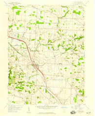 Carroll Ohio Historical topographic map, 1:24000 scale, 7.5 X 7.5 Minute, Year 1958