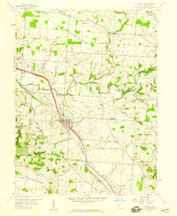 Carroll Ohio Historical topographic map, 1:24000 scale, 7.5 X 7.5 Minute, Year 1958