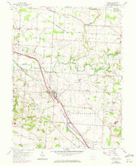 Carroll Ohio Historical topographic map, 1:24000 scale, 7.5 X 7.5 Minute, Year 1958