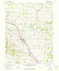 Carroll Ohio Historical topographic map, 1:24000 scale, 7.5 X 7.5 Minute, Year 1958