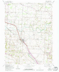 Carroll Ohio Historical topographic map, 1:24000 scale, 7.5 X 7.5 Minute, Year 1958