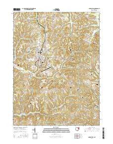 Carrollton Ohio Current topographic map, 1:24000 scale, 7.5 X 7.5 Minute, Year 2016
