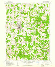 Carrollton Ohio Historical topographic map, 1:24000 scale, 7.5 X 7.5 Minute, Year 1959