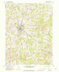 Carrollton Ohio Historical topographic map, 1:24000 scale, 7.5 X 7.5 Minute, Year 1959
