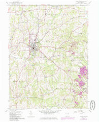 Carrollton Ohio Historical topographic map, 1:24000 scale, 7.5 X 7.5 Minute, Year 1959