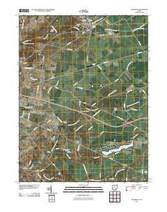 Cedarville Ohio Historical topographic map, 1:24000 scale, 7.5 X 7.5 Minute, Year 2010