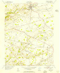 Cedarville Ohio Historical topographic map, 1:24000 scale, 7.5 X 7.5 Minute, Year 1955