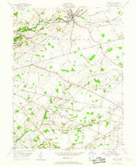 Cedarville Ohio Historical topographic map, 1:24000 scale, 7.5 X 7.5 Minute, Year 1955