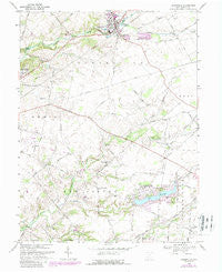 Cedarville Ohio Historical topographic map, 1:24000 scale, 7.5 X 7.5 Minute, Year 1968