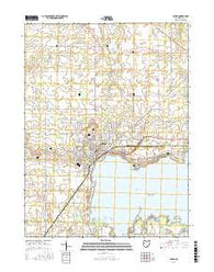Celina Ohio Current topographic map, 1:24000 scale, 7.5 X 7.5 Minute, Year 2016