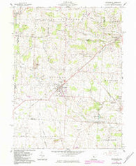 Centerburg Ohio Historical topographic map, 1:24000 scale, 7.5 X 7.5 Minute, Year 1961