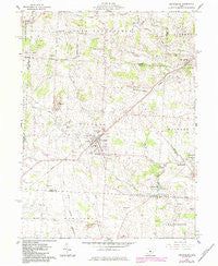 Centerburg Ohio Historical topographic map, 1:24000 scale, 7.5 X 7.5 Minute, Year 1961