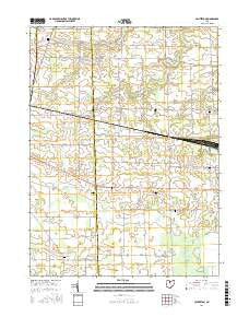 Centerton Ohio Current topographic map, 1:24000 scale, 7.5 X 7.5 Minute, Year 2016