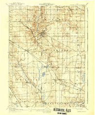 Chagrin Falls Ohio Historical topographic map, 1:62500 scale, 15 X 15 Minute, Year 1908