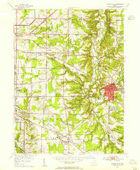 Chagrin Falls Ohio Historical topographic map, 1:24000 scale, 7.5 X 7.5 Minute, Year 1953