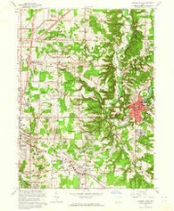 Chagrin Falls Ohio Historical topographic map, 1:24000 scale, 7.5 X 7.5 Minute, Year 1963