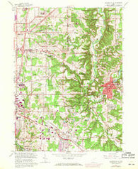 Chagrin Falls Ohio Historical topographic map, 1:24000 scale, 7.5 X 7.5 Minute, Year 1963