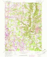 Chagrin Falls Ohio Historical topographic map, 1:24000 scale, 7.5 X 7.5 Minute, Year 1963