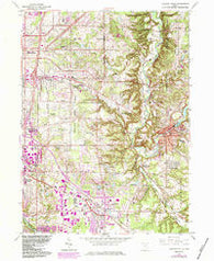 Chagrin Falls Ohio Historical topographic map, 1:24000 scale, 7.5 X 7.5 Minute, Year 1963