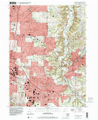 Chagrin Falls Ohio Historical topographic map, 1:24000 scale, 7.5 X 7.5 Minute, Year 1994