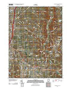 Chagrin Falls Ohio Historical topographic map, 1:24000 scale, 7.5 X 7.5 Minute, Year 2010