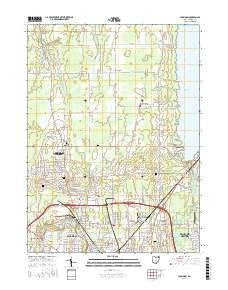 Champion Ohio Current topographic map, 1:24000 scale, 7.5 X 7.5 Minute, Year 2016