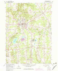 Chardon Ohio Historical topographic map, 1:24000 scale, 7.5 X 7.5 Minute, Year 1966