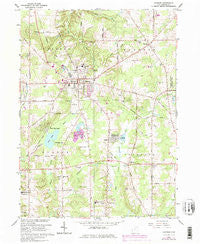Chardon Ohio Historical topographic map, 1:24000 scale, 7.5 X 7.5 Minute, Year 1966