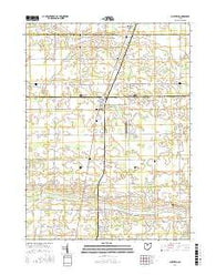Chatfield Ohio Current topographic map, 1:24000 scale, 7.5 X 7.5 Minute, Year 2016