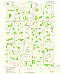 Chatfield Ohio Historical topographic map, 1:24000 scale, 7.5 X 7.5 Minute, Year 1960