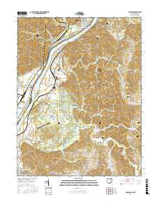 Cheshire Ohio Current topographic map, 1:24000 scale, 7.5 X 7.5 Minute, Year 2016