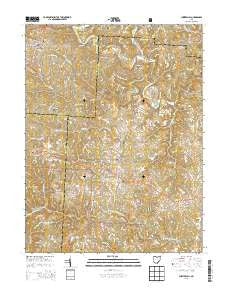Chesterhill Ohio Historical topographic map, 1:24000 scale, 7.5 X 7.5 Minute, Year 2013