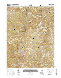 Chesterhill Ohio Current topographic map, 1:24000 scale, 7.5 X 7.5 Minute, Year 2016