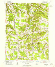 Chesterland Ohio Historical topographic map, 1:24000 scale, 7.5 X 7.5 Minute, Year 1953
