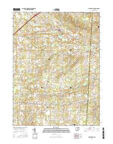 Chesterville Ohio Current topographic map, 1:24000 scale, 7.5 X 7.5 Minute, Year 2016