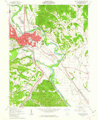 Chillicothe East Ohio Historical topographic map, 1:24000 scale, 7.5 X 7.5 Minute, Year 1961