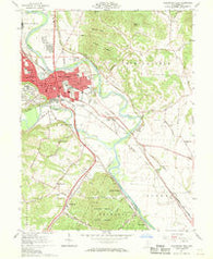 Chillicothe East Ohio Historical topographic map, 1:24000 scale, 7.5 X 7.5 Minute, Year 1961