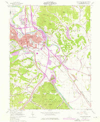Chillicothe East Ohio Historical topographic map, 1:24000 scale, 7.5 X 7.5 Minute, Year 1961