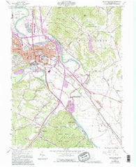 Chillicothe East Ohio Historical topographic map, 1:24000 scale, 7.5 X 7.5 Minute, Year 1961
