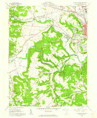Chillicothe West Ohio Historical topographic map, 1:24000 scale, 7.5 X 7.5 Minute, Year 1961