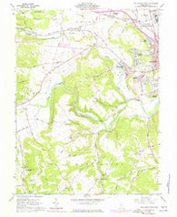 Chillicothe West Ohio Historical topographic map, 1:24000 scale, 7.5 X 7.5 Minute, Year 1961