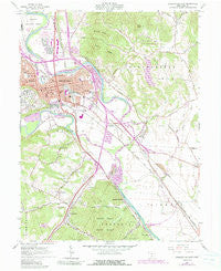 Chillicothe Ohio Historical topographic map, 1:24000 scale, 7.5 X 7.5 Minute, Year 1961
