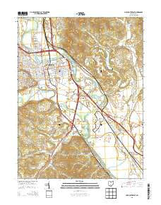 Chillicothe East Ohio Historical topographic map, 1:24000 scale, 7.5 X 7.5 Minute, Year 2013