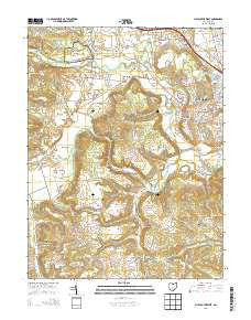 Chillicothe West Ohio Historical topographic map, 1:24000 scale, 7.5 X 7.5 Minute, Year 2013