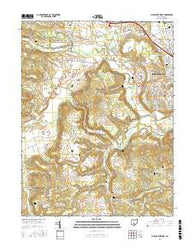 Chillicothe West Ohio Current topographic map, 1:24000 scale, 7.5 X 7.5 Minute, Year 2016