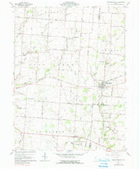 Christiansburg Ohio Historical topographic map, 1:24000 scale, 7.5 X 7.5 Minute, Year 1961