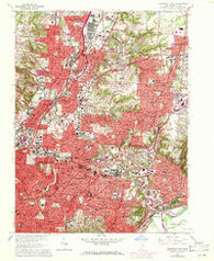 Cincinnati East Ohio Historical topographic map, 1:24000 scale, 7.5 X 7.5 Minute, Year 1961